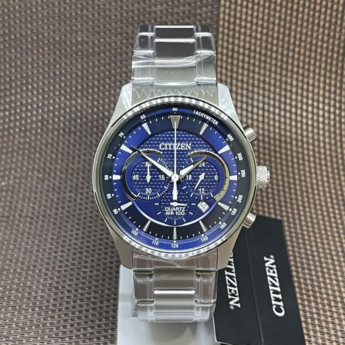 Citizen AN8190-51L Quartz Chronograph Stainless Steel Blue Analog