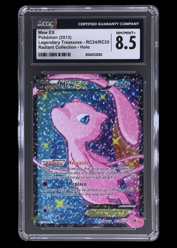 👾 CGC 8.5 Mew EX Pokémon Legendary Treasures RC24/RC25 Radiant Collection (PSA)