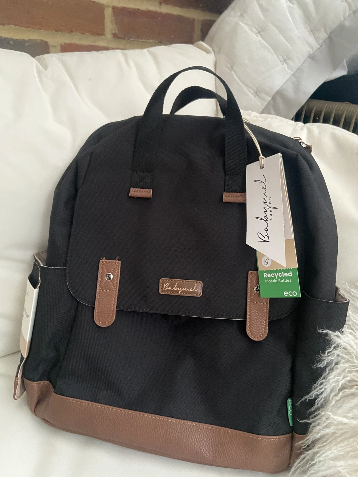 Babymel Robyn Eco Convertible Backpack Changing Bag - Black / Tan Changing Mat
Opens in a new window
