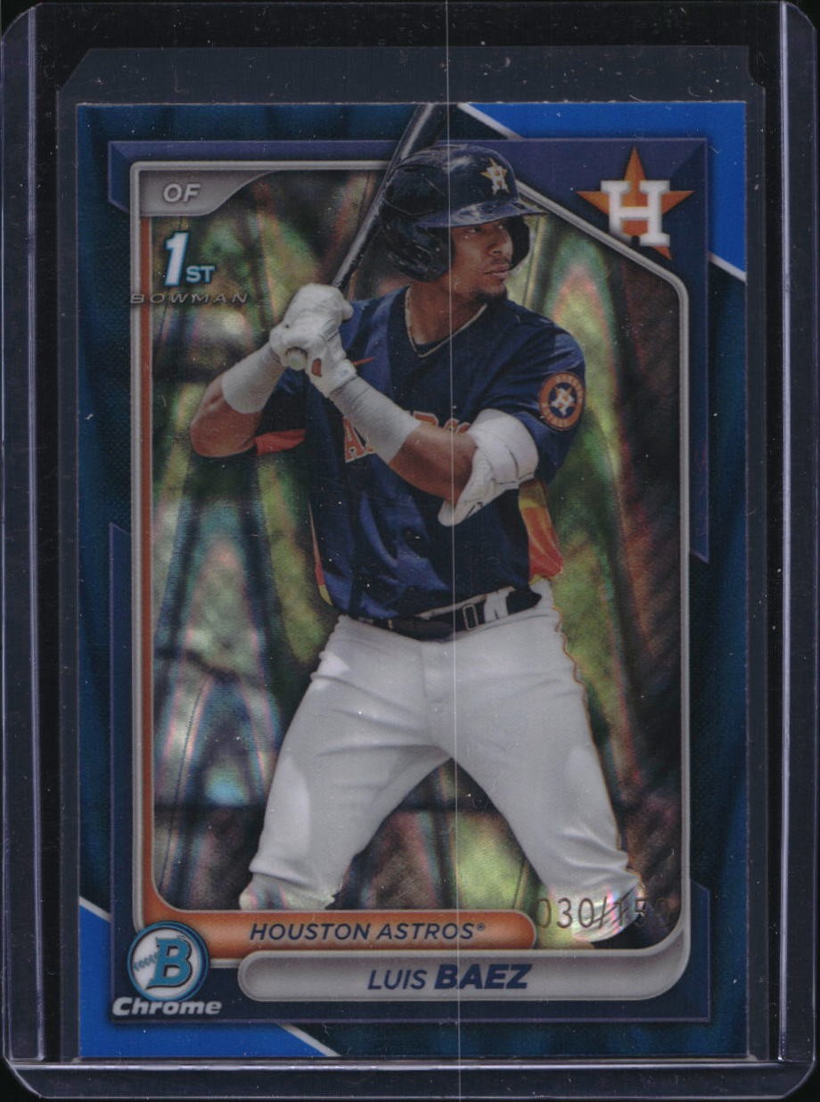 2024 Bowman #BCP-66 Luis Baez Chrome Prospects Blue RayWave Refractors #/150