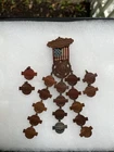 RARE Ladies Of The Grand Army Of The Republic FCL GAR Flag Ribbon Medal Civil