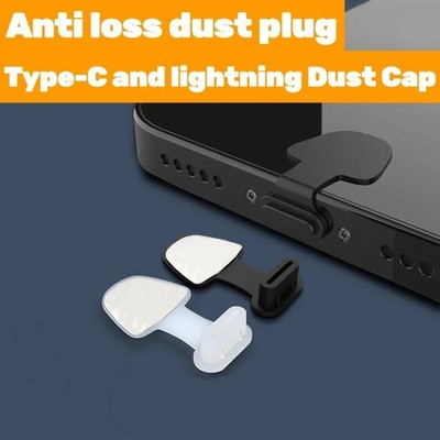 Dust Plug Type-C USB Charging Port Protector Silicone Cover For Smart 6pcs