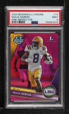 2023 Bowman U Chrome Pink Refractor Malik Nabers #74 PSA 9 MINT 15tx