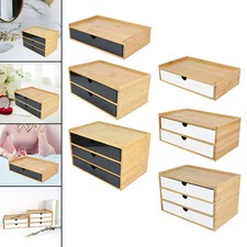 Image of Bamboo Desktop Storage Drawer Premium Supplies Textured