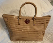 Brighton My Flat in London Nude MADEMOISELLE Perforated Shoulder Bag Tote Purse