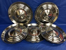 Vintage Set Of 5 1953 Pontiac 15 Hubcaps Chiefton Starchief Bonneville