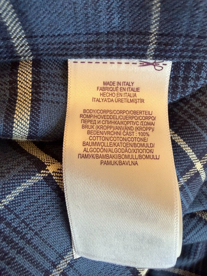 NWT Ralph Lauren Purple Label Plaid Twill Western Shirt L | eBay