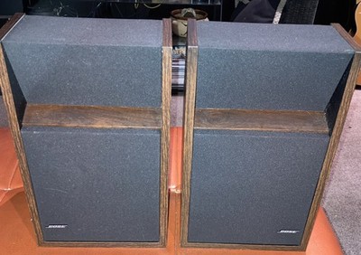 BOSE 201 SERIES II DIRECT/REFLECTING SHELF SPEAKERS WALNUT PAIR GREAT SOUND!