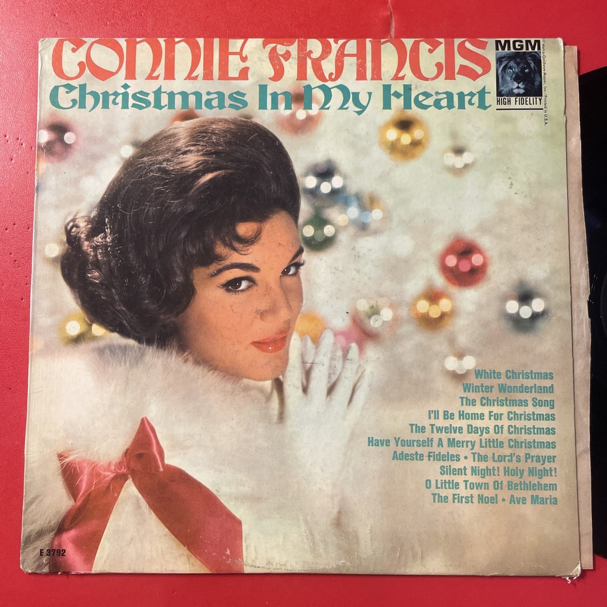 Connie Francis Christmas In My Heart LP MGM MONO Holiday
