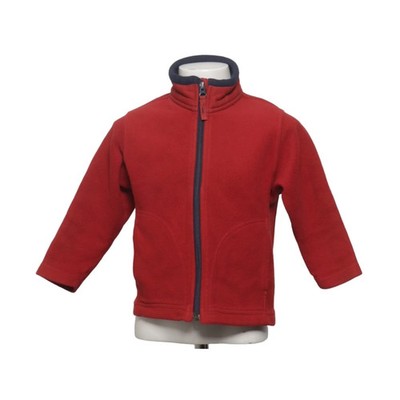 Uniqlo, Fleecejacke, Unisex (Kinder), Größe: 100, Rot/Blau, Polyester #tDU
