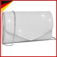 Clutch Damen Elegant Umschlag Abendtasche Mit Kette FüR Hochzeit Party Ball