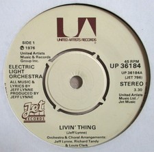 Electric Light Orchestra - 7" UK 45 - Livin' Thing - 1976 - UP 36184 - VG/M