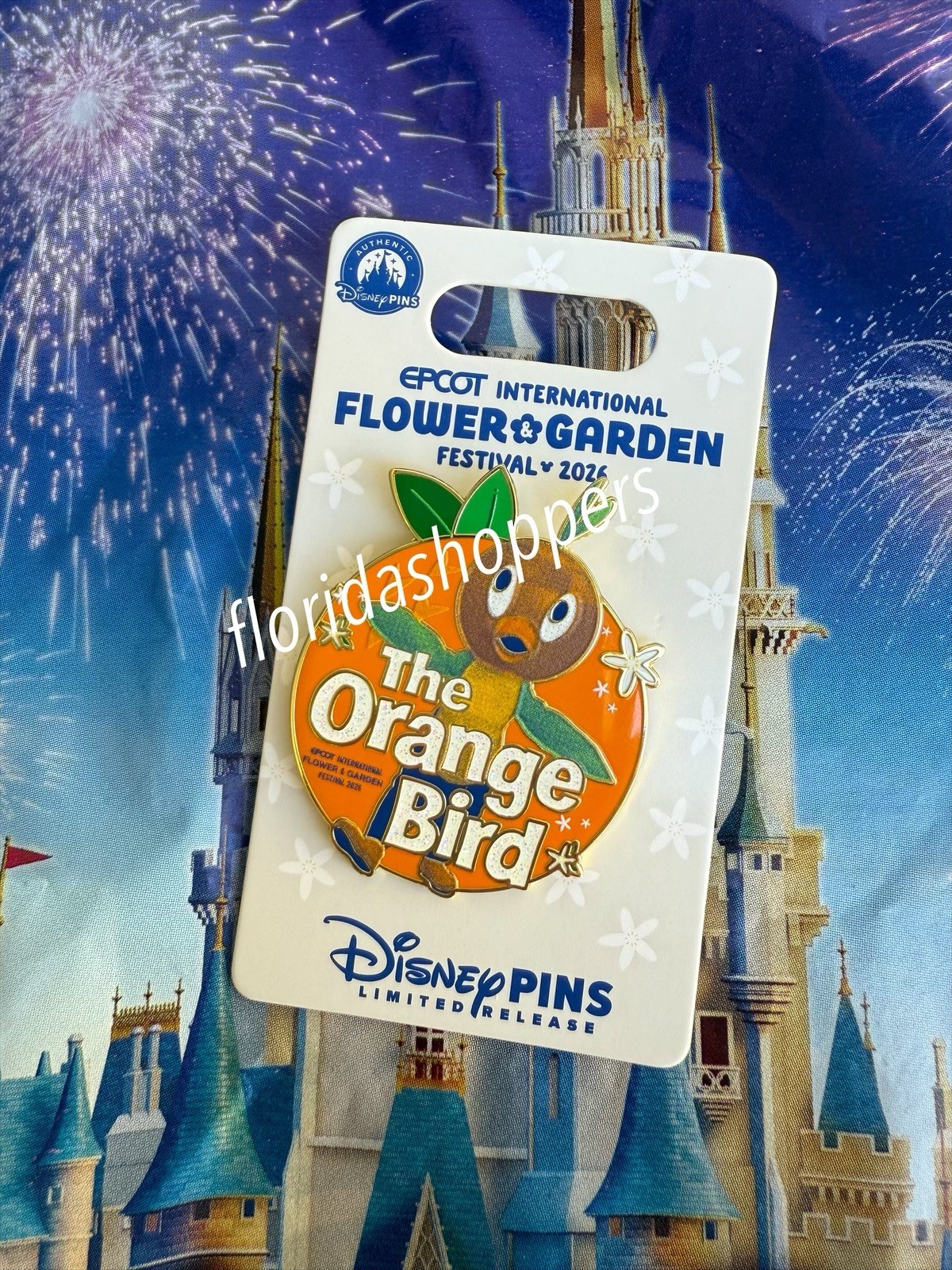 Disney Parks 2026 Epcot Flower & Garden Festival The Orange Bird LR Pin New