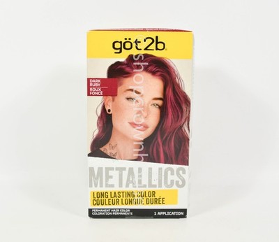 got2b Metallics Long Lasting Permanent Hair Color - Dark Ruby
