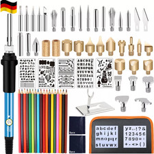 76PCS L&ouml;tset Brandmalkolben Einstellbare Temperatur Brandmalerei L&ouml;tkolben Set