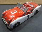 Vintage Japan Bandai 1960’s tin friction Triumph TR-3.  Excellent shape.