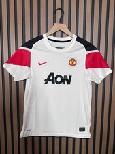 Nike Manchester United Jersey Kit Large Youth White 10 / 11 Away Premier Leauge