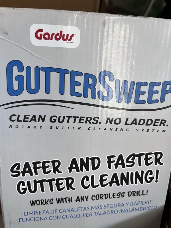 Gardus HYCGS900 GS900 GutterSweep Rotary Gutter Cleaning System, Blue/Black