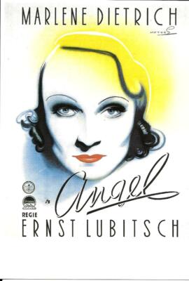Marlene Dietrich ANGEL  Unposted Postcard 