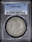 1883-P $1 Morgan Silver Dollar PCGS AU 50