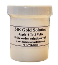 24K GOLD SOLUTION, For Gold plating, Electroplating, INDUSTRIAL GRADE, Video