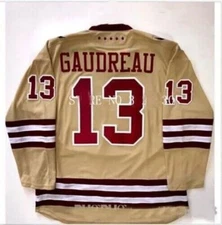 Retro Gaudreau #13 Hockey Jersey High School Custom Name Sewn Youth/Men S-6XL