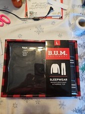 B.U.M. Sleepwear MicroFiber Pant Thermal Top Large Beand New Men's
