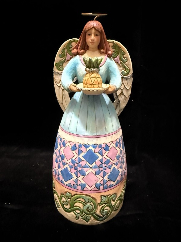 Jim Shore "Welcome All" Angel Of Hospitality Holding Pineapple Figurine 2010 