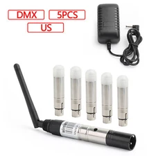 DMX512 Wireless 1 Transmitter 5 Receiver DMX Controller 2.4G Stage Lighting UE
