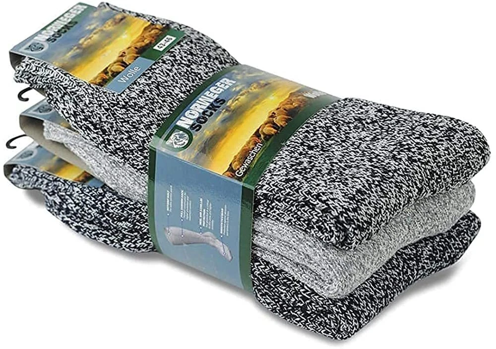 Thermal Wool Socks 3 Pairs for Men for Winter - %80 Wool Cold Weather Socks