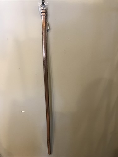 Damen Riemen Leder D-Schnalle Gürtel 1” breit x 43” Länge Bronze Groß (8-HG-6) - Bild 1 von 5