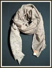 BECK SONDERGAARD Silk-Wool Lightweight Rectangle Ombre Color Scarf Neck Warmer