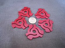  Lot of 5 45 rpm 7 inch Record Turntable Insert Adapter