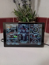 8" Weather Display Console color touchscreen for WeatherFlow Tempest