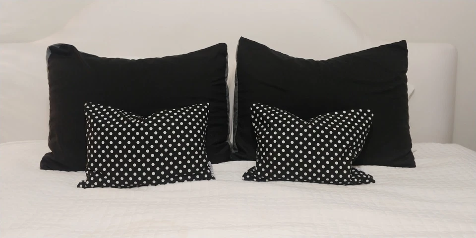 Almohada Almohada de Lunares Hecha a Mano Funda de Almohada, Lunares, 12" x 16", Decorativa  Foto 2 de 3