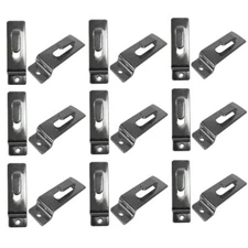 Utility Hooks - Single Slatwall Notch Hook - Chrome - PACK 25