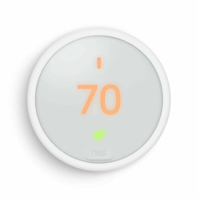 Google Nest Thermostat E Smart WIFI Programable Thermostat - White T4000ES