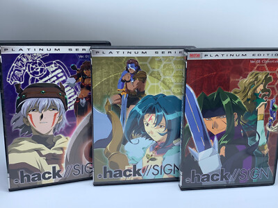 HACK // SIGN 3 DVD's. Ver. 01, 02, 03