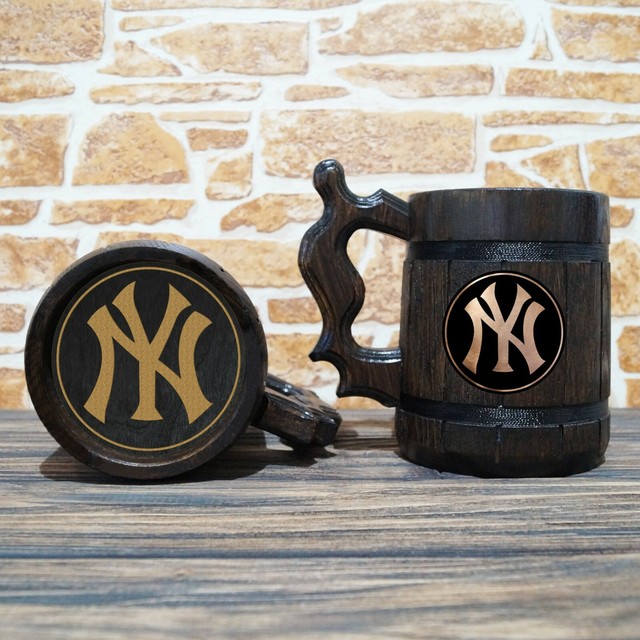 yankees beer stein