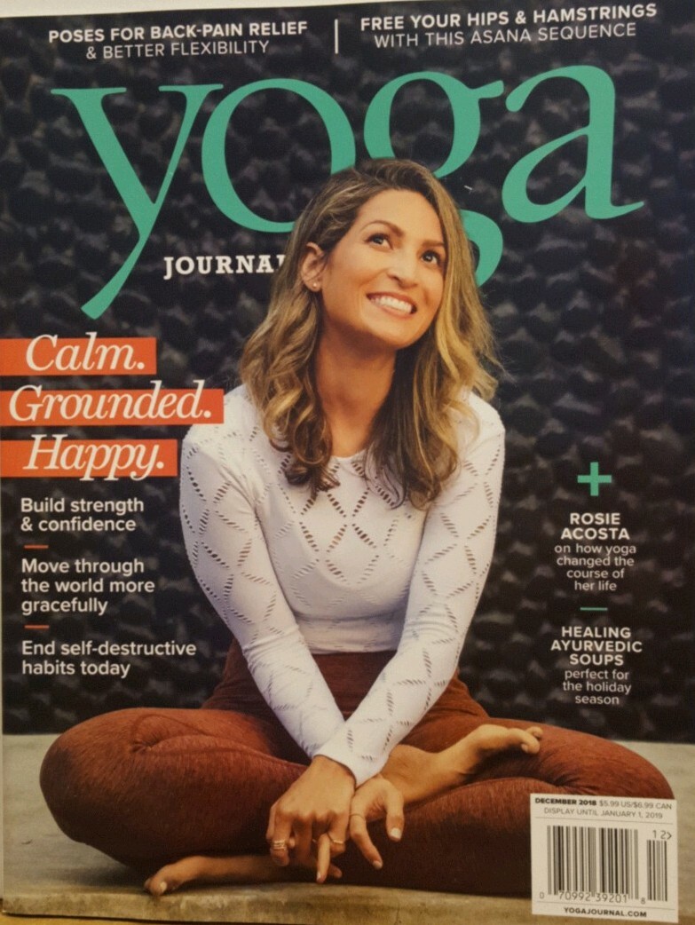 Yoga Journal Dec 2018 Rosie Acosta Poses for Back Pain Relief FREE