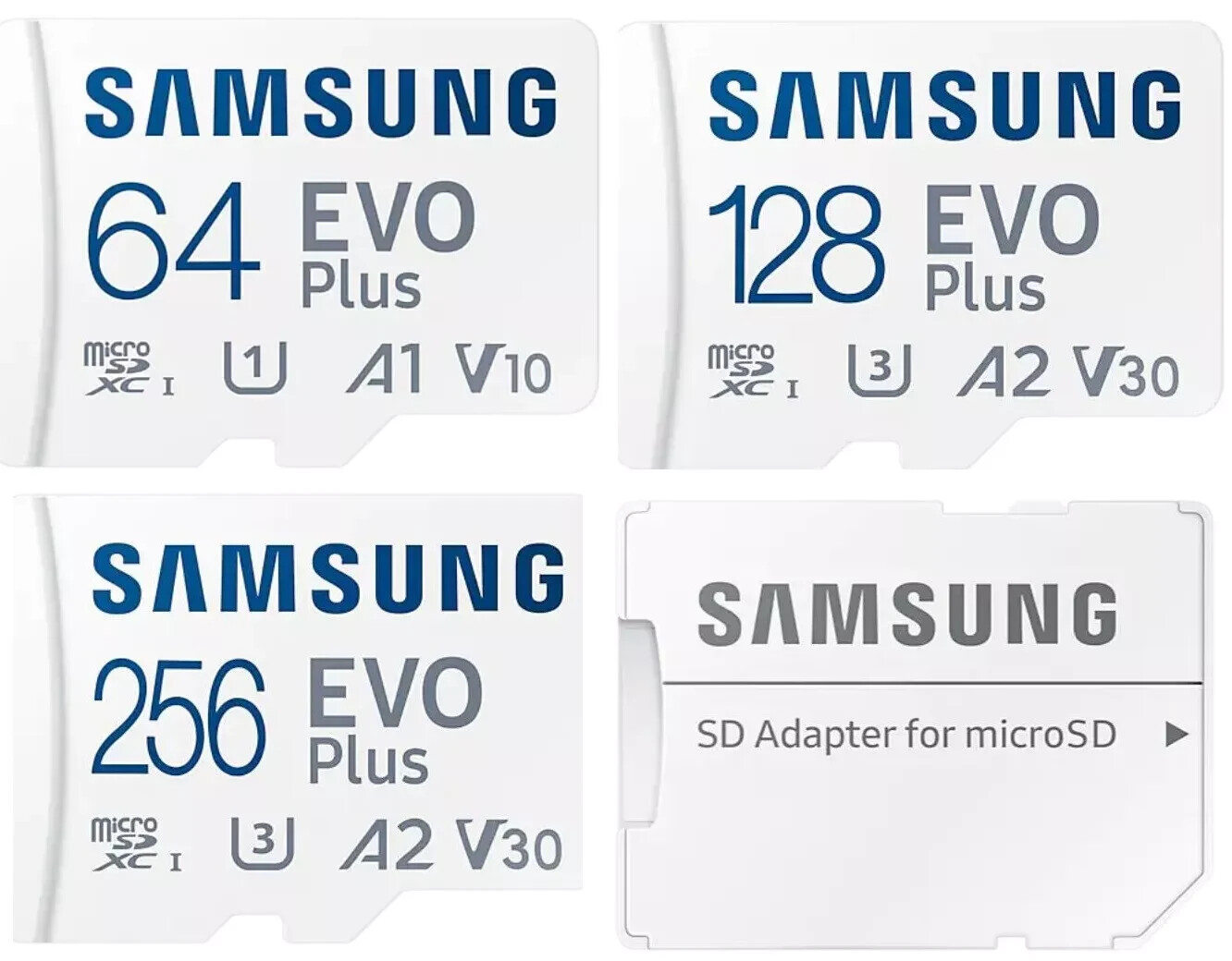 Samsung EVO Plus Micro SD SDXC 64GB 128GB 256GB CLASS 10 Memory Card V10 UHS-I
