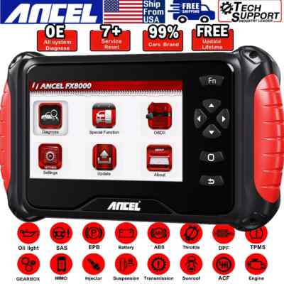 MERCEDES Full System Car Diagnostic OBD2 WIFI Tool ABS SRS EPB DPF OIL SAS FX8