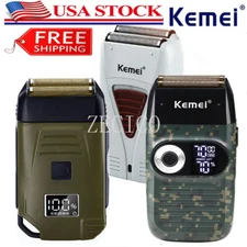 Kemei Foil Professional Electric Shaver for Men Razor with Bald Trimmer Cordless
