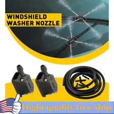 2M W/Connector Windshield Wiper Washer Nozzle Hose Kit Universal Fluid Tube Pipe