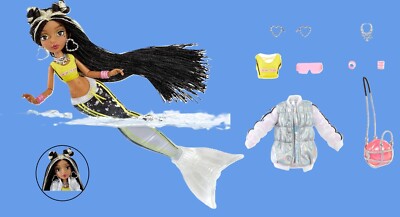 MGA  JORDIE Meerjungfrauen Puppe -  Flosse mit Farbwechsel +Accessoires