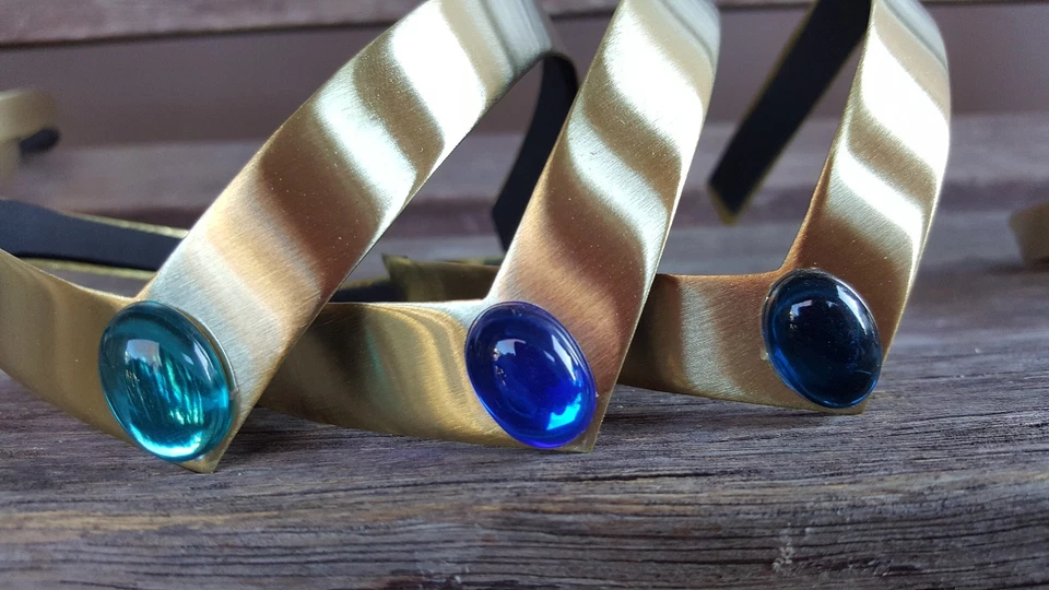 A full set of All 9 Brass Sailor Moon Tiara  - Image 2 of 4