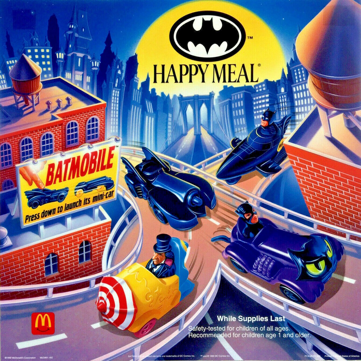 バットマン　1991 ミールトイセット 1991 BATMAN RETURNS MCDONALDS HAPPY MEAL TOYS - U - PICK | eBay