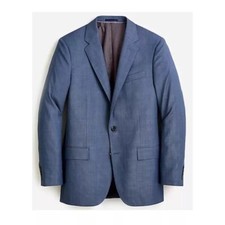J Crew NWT Men's Classic Fit Ludlow Jacket Italian Stretch Worsted Wool 42RBlue