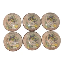 Set of 6 Italian Olives Wood Cabinet Knobs