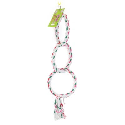 A&E Cage Co Toys Triple Ring Small Bird Swing Pet Supplies